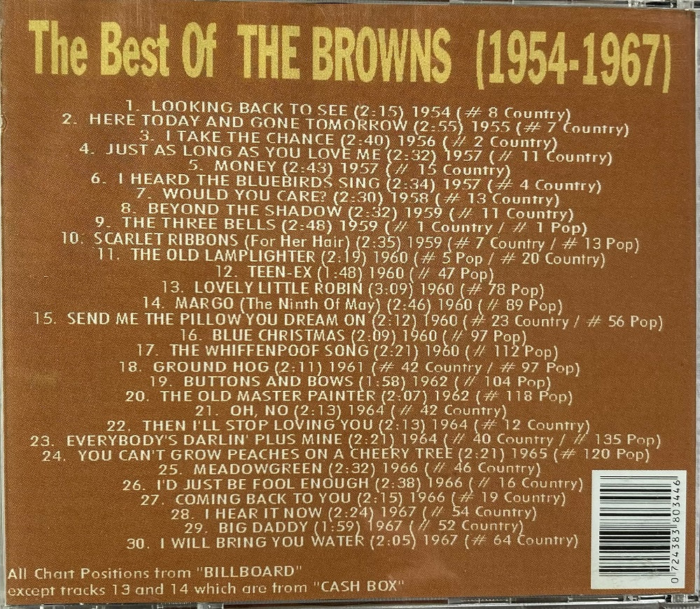 CD - Browns - The Best Of The Browns (1954-1967)