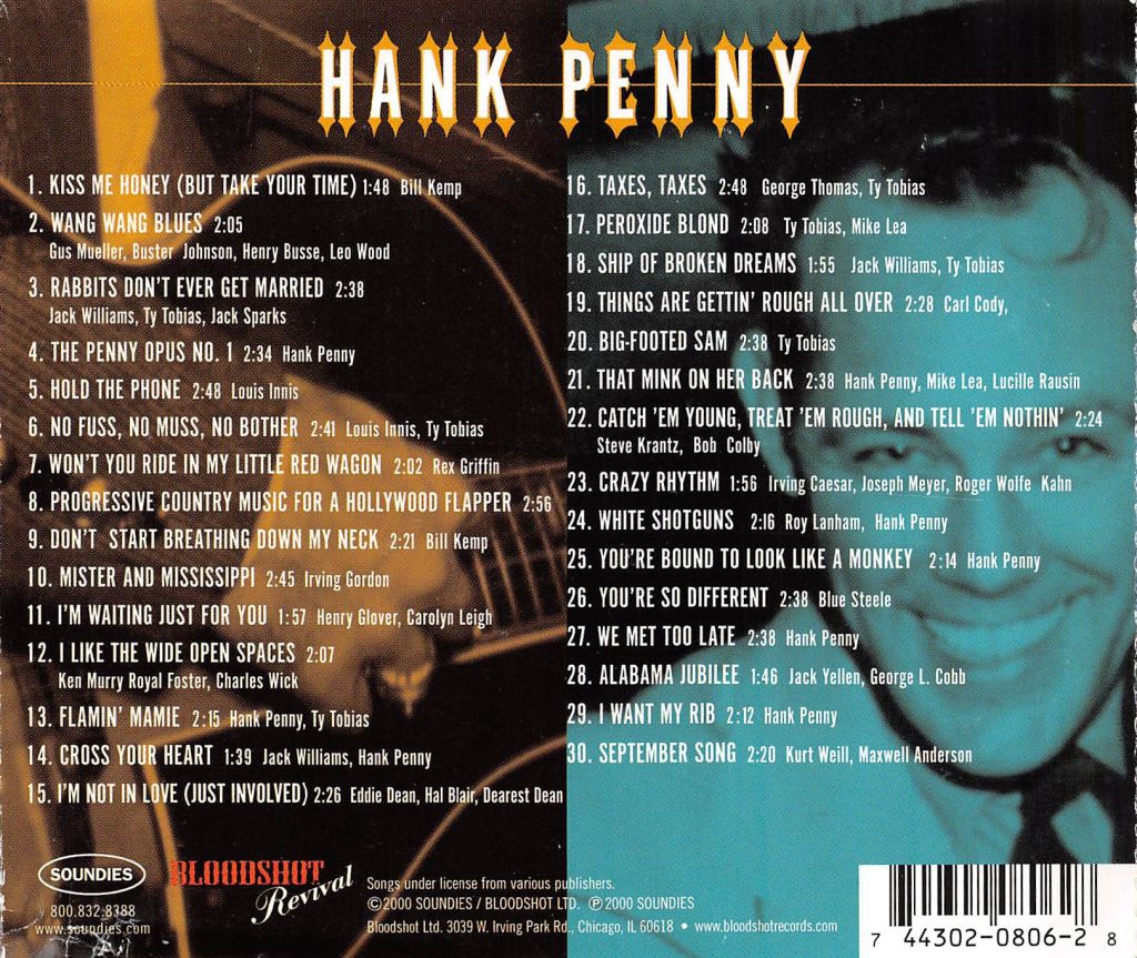 CD - Hank Penny - Crazy Rhythm