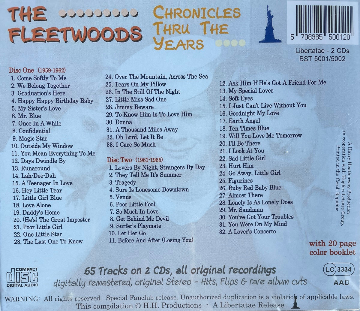CD - Fleetwoods - Chronicles Thru The Years