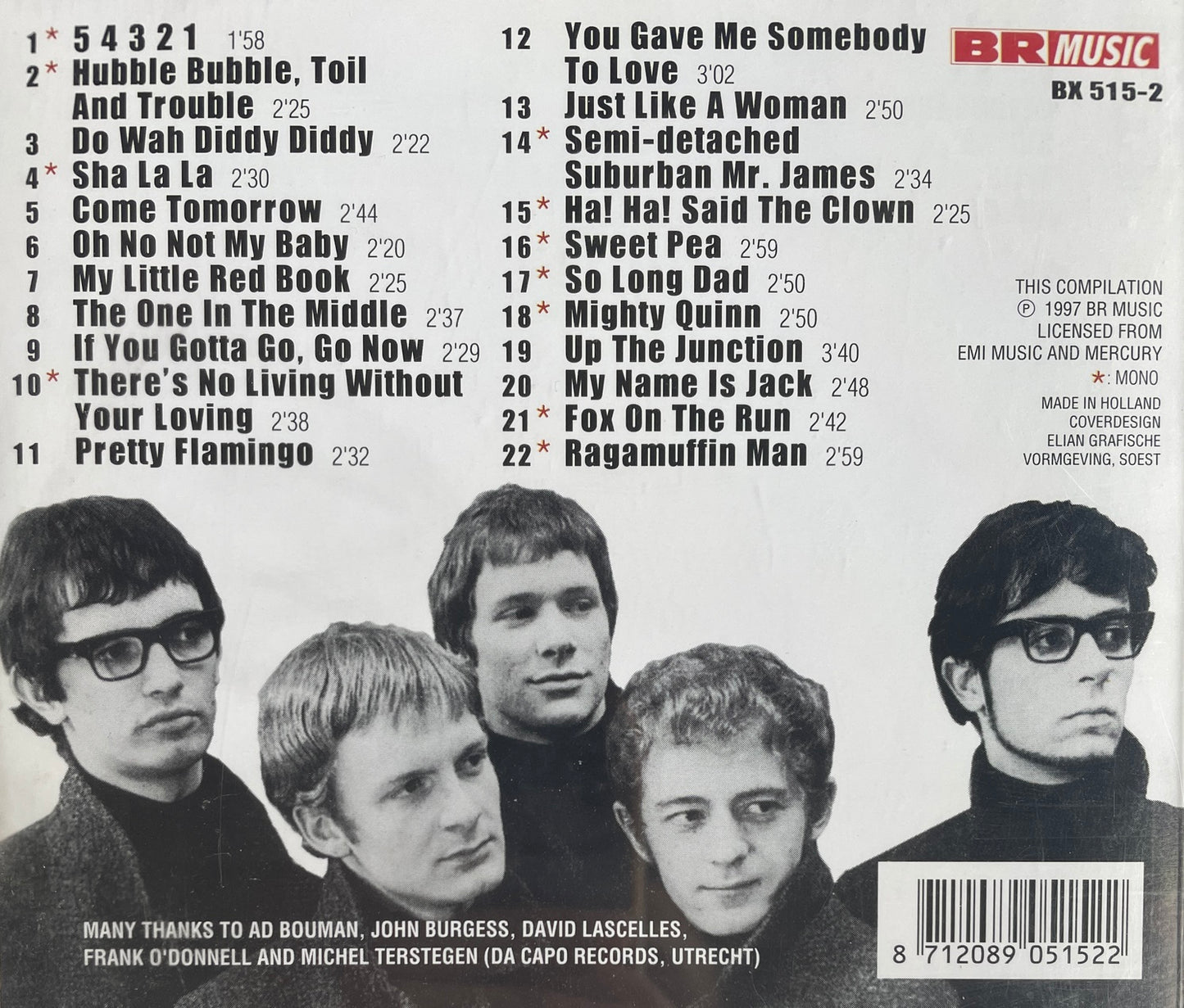 CD - Manfred Mann - Singles In The Sixties