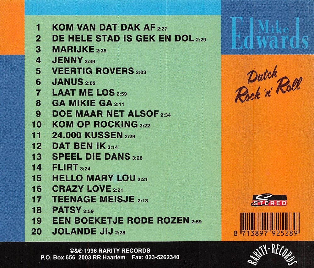 CD - Mike Edwards - Dutch Rock'n'Roll