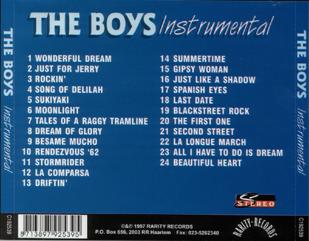 CD - Boys - Instrumental