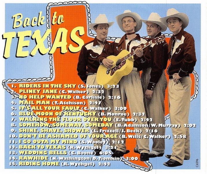 CD - Ranch House Favorites - Back To Texas