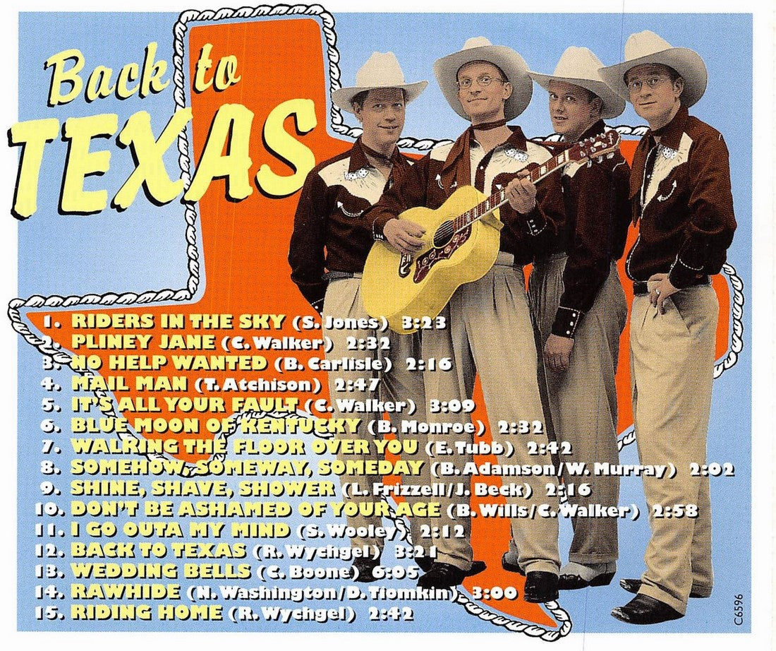 CD - Ranch House Favorites - Back To Texas