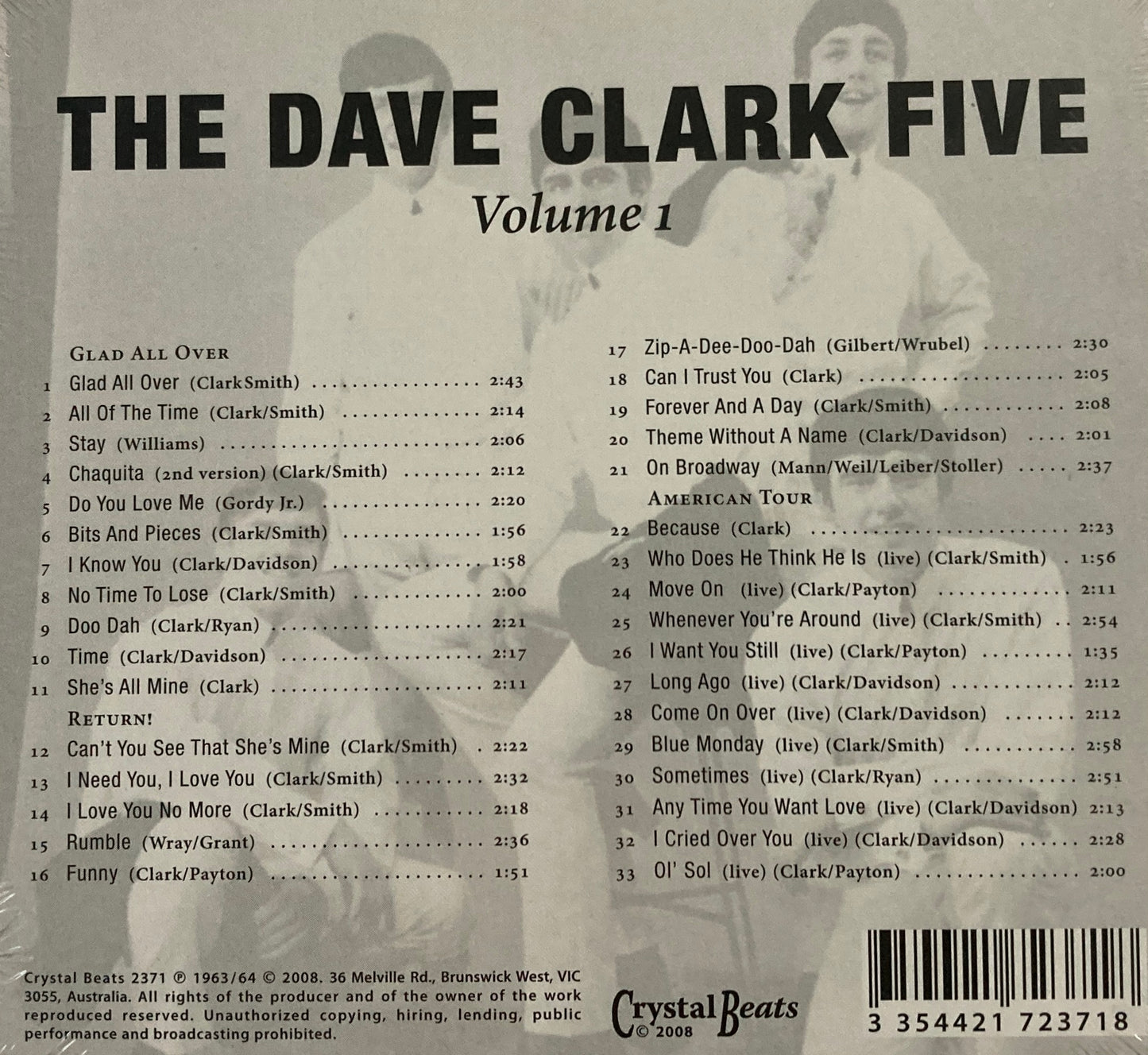 CD - Dave Clark Five - Vol. 1