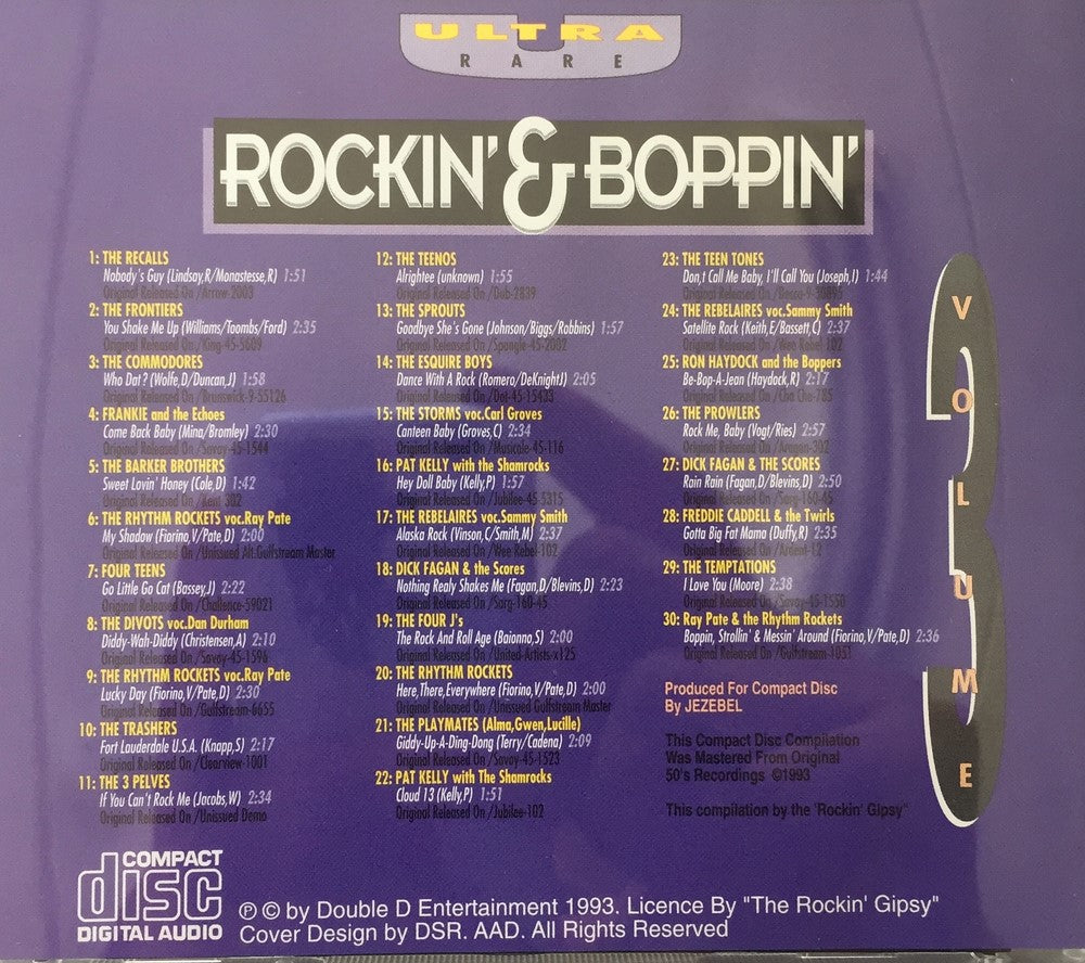 CD - VA - Ultra Rare Rockin' & Boppin Vol. 3