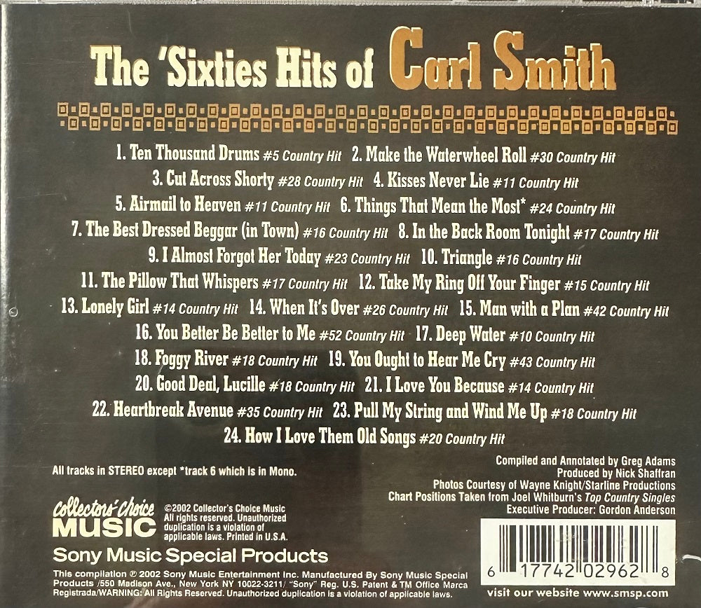 CD - Carl Smith - The Sixties Hit Of Carl Smith