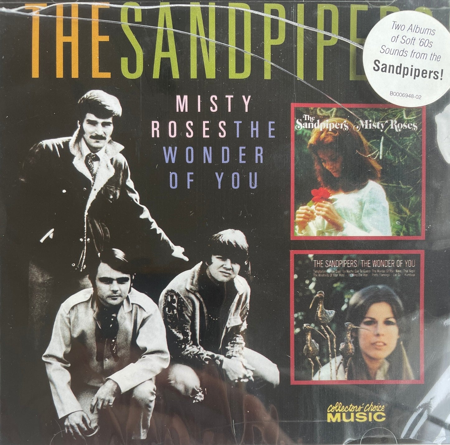 CD - Sandpipers - Misty Roses/The Wonder Of You