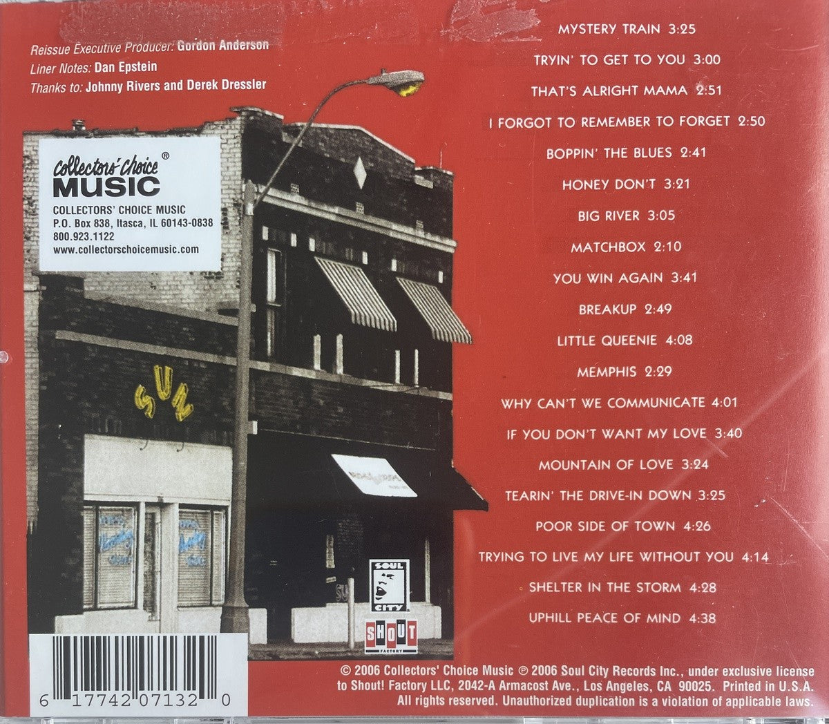 CD - Johnny Rivers - The Memphis Sun Recordings