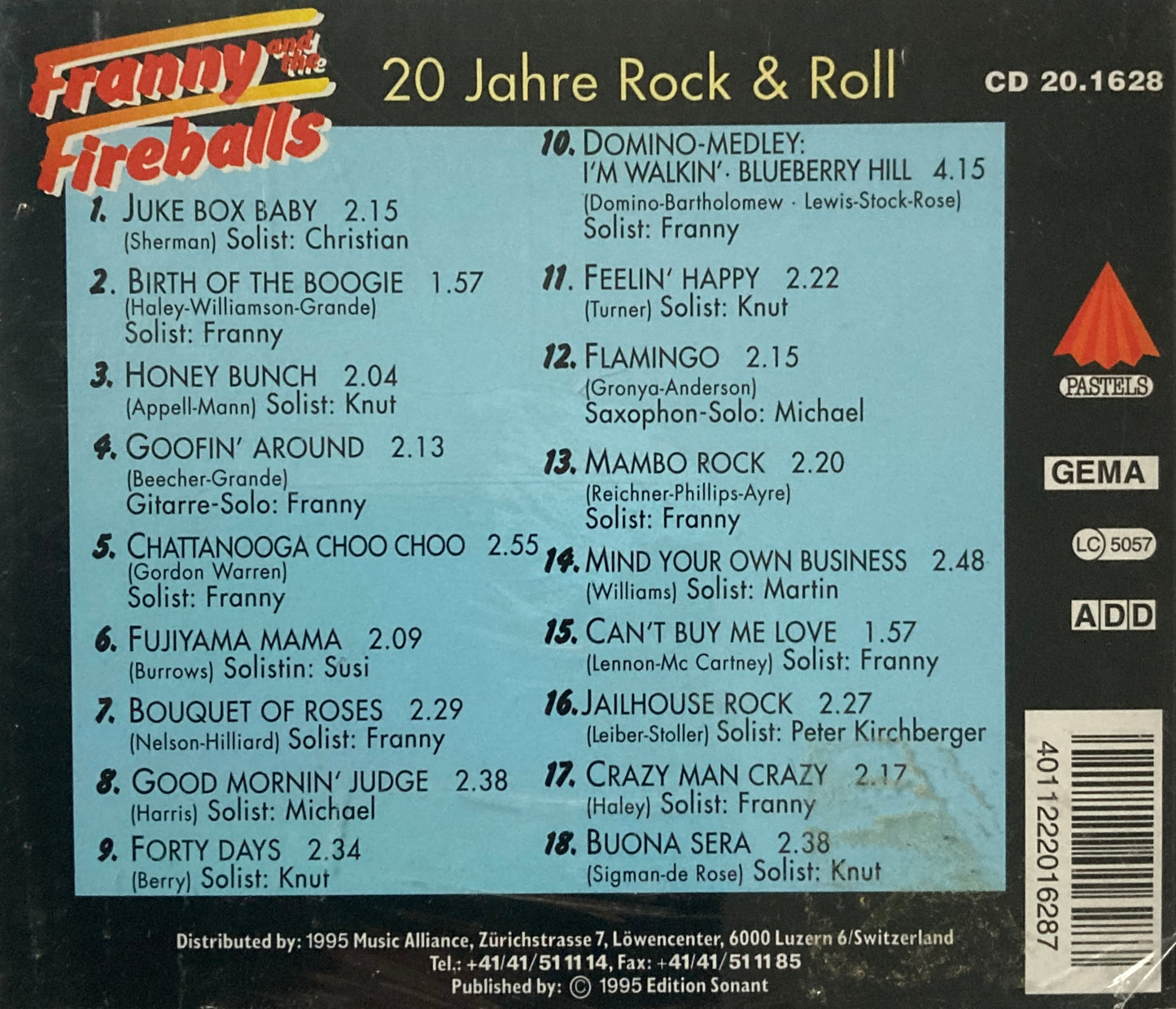 CD - Franny And The Fireballs - 20 Jahre Rock'n'Roll Fellin' Happy