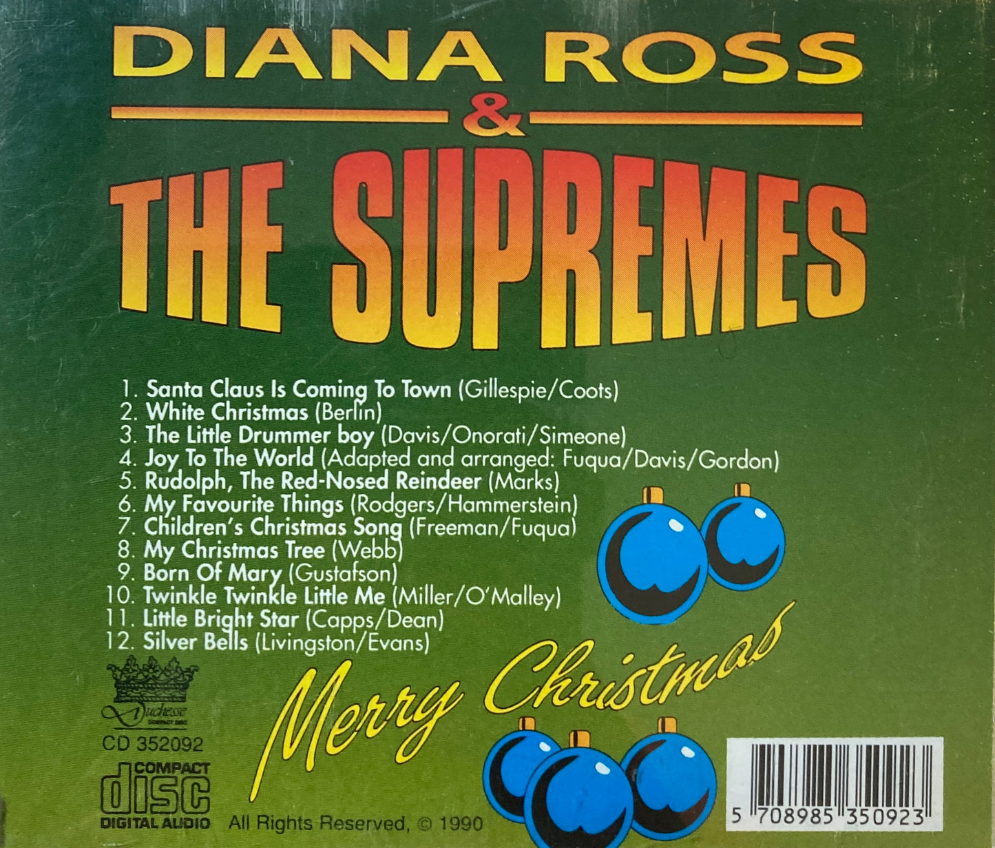 CD - Diana Ross & The Supremes - Merry Christmas