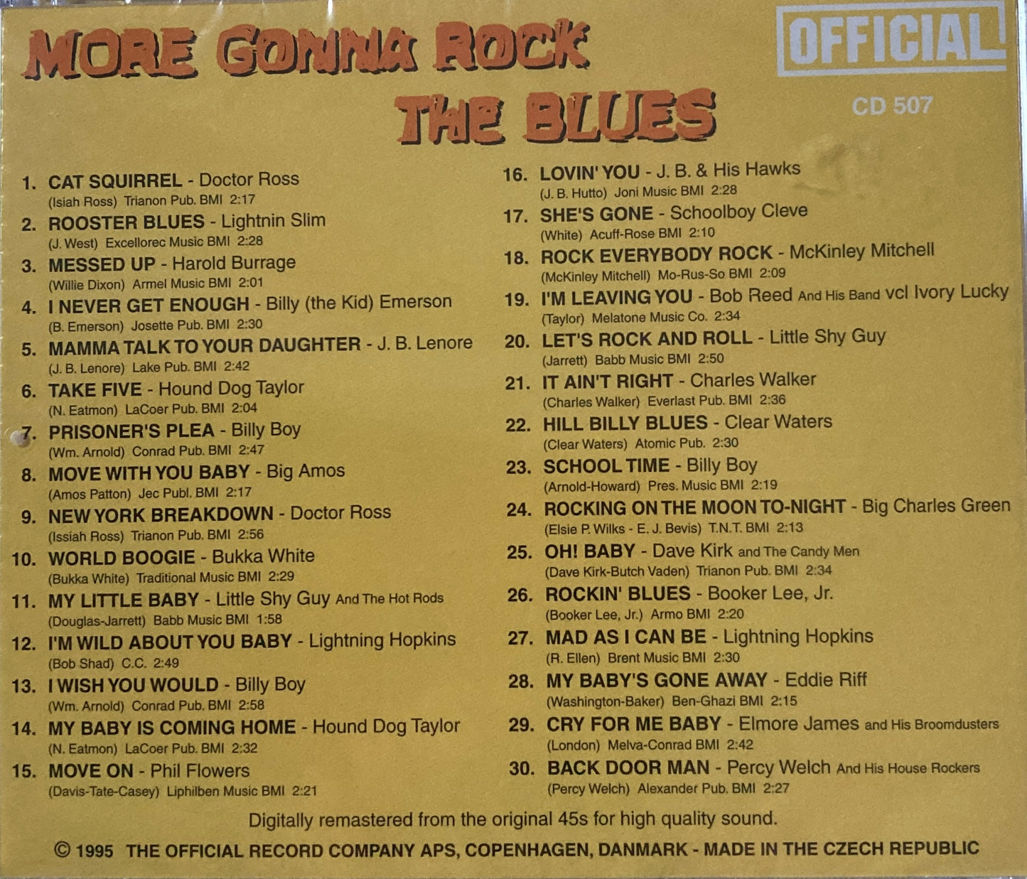 CD - VA - More Gonna Rock The Blues