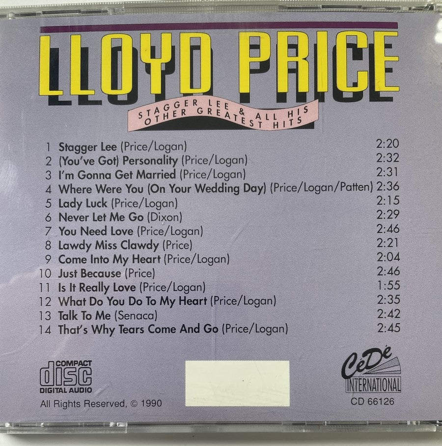 CD - Lloyd Price - Stagger Lee & All His Other Greatest Hits