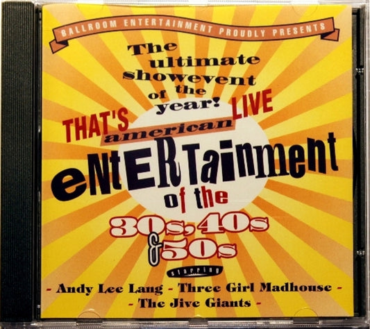 CD - Andy Lee Lang - CD - VA - That's Entertainment Of the 30s.40s And 50s