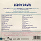 CD - Leroy Davis - Cant Be Satisfied