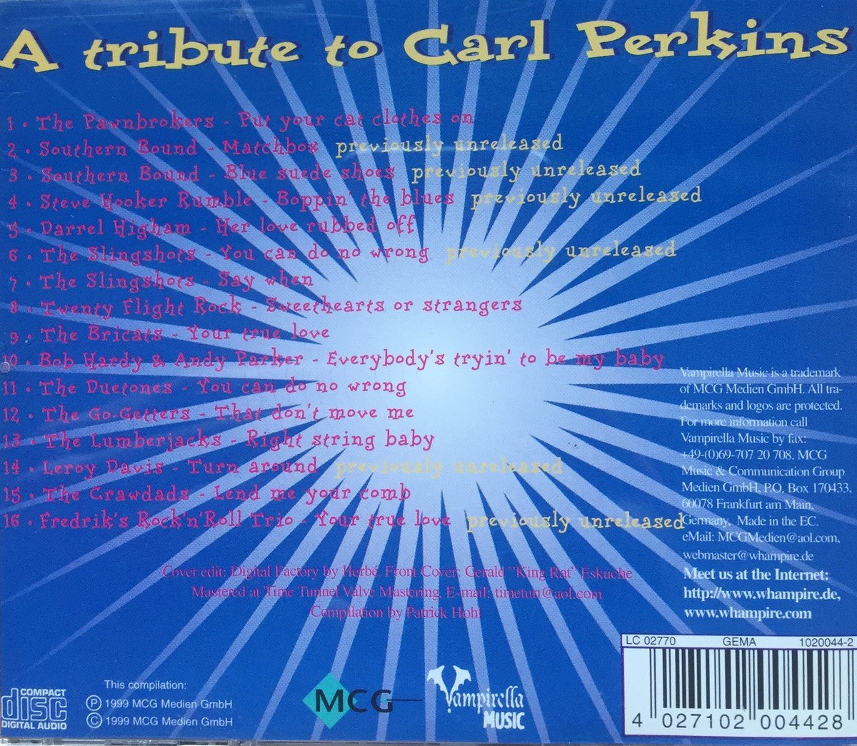 CD - VA - A Tribute To Carl Perkins