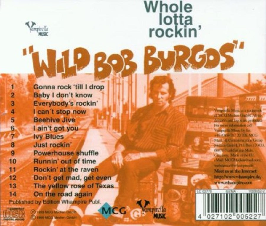 CD - Wild Bob Burgos - Whole Lotta Rockin