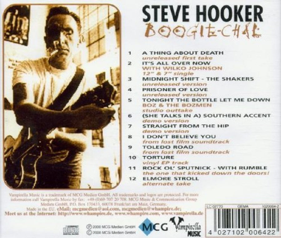 CD - Steve Hooker - Boogie - Chal