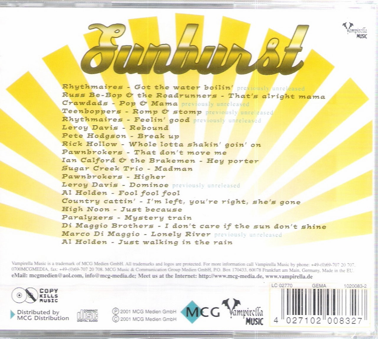 CD - VA - Sunburst-A tribute to SUN