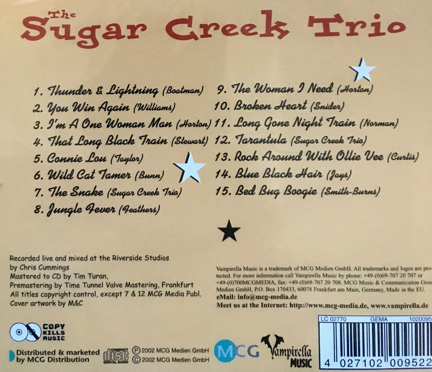 CD - Sugar Creek Trio - Rollin' On!