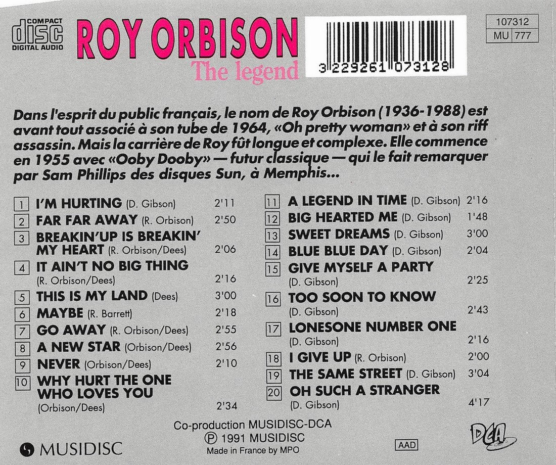 CD - Roy Orbison - The Legend