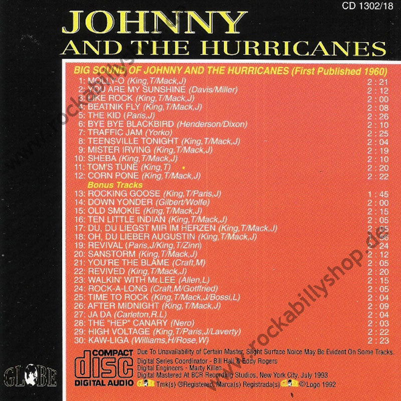 CD - Johnny And The Hurricanes - Vol. 9