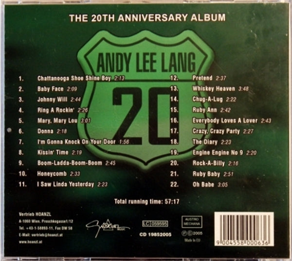 CD - Andy Lee Lang - 20 - The 20TH Anniversary Album