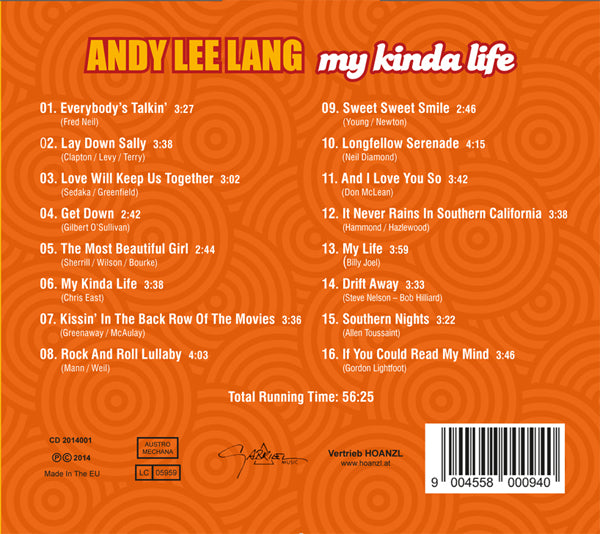 CD - Andy Lee Lang - My Kinda Life