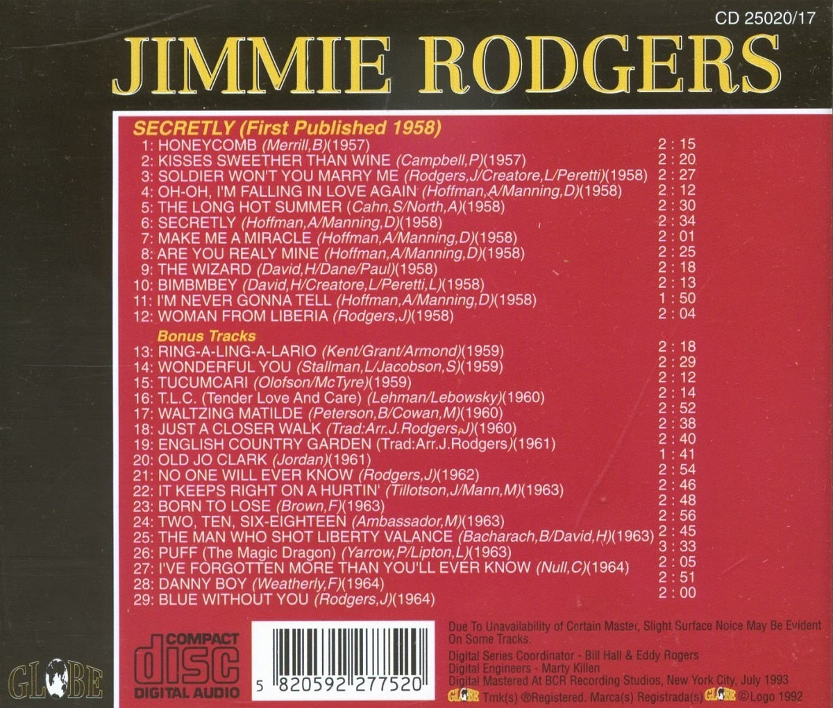 CD - Jimmie Rodgers - Vol. 13