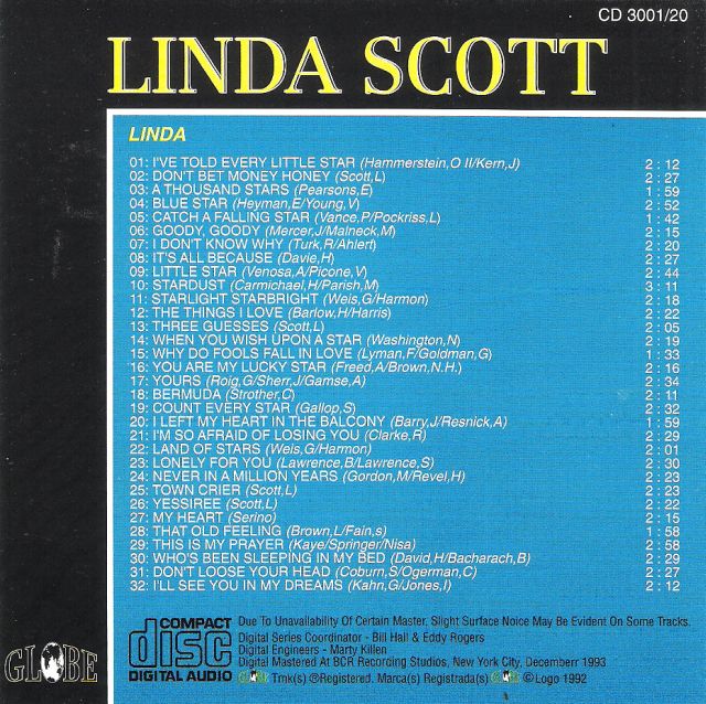 CD - Linda Scott - Linda - Collectors Gold Vol. 40