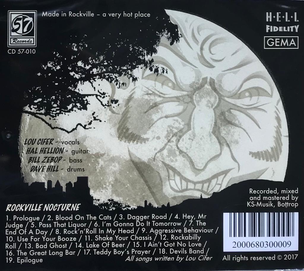 CD - Lou Cifer & The Hellions - Rockville Nocturne