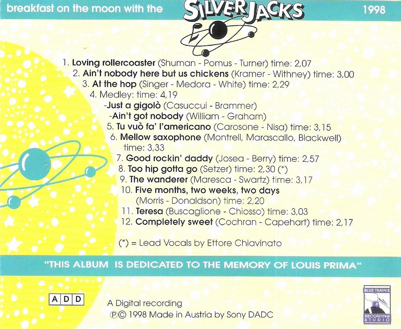 CD - Silverjacks - Breakfast On The Moon