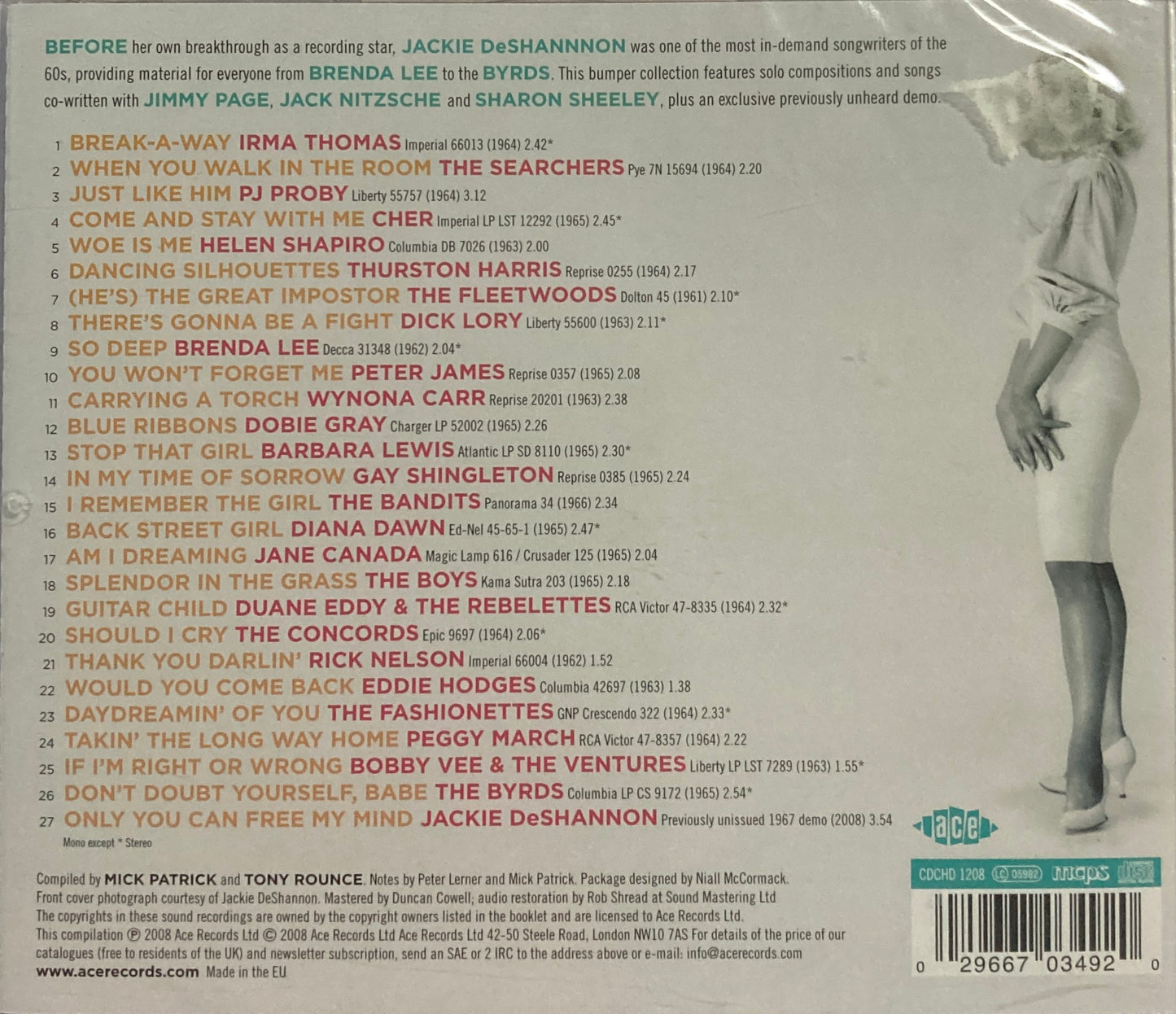 CD - Jackie DeShannon - Break-a-Way the Songs of Jackie Deshannon 1961-67