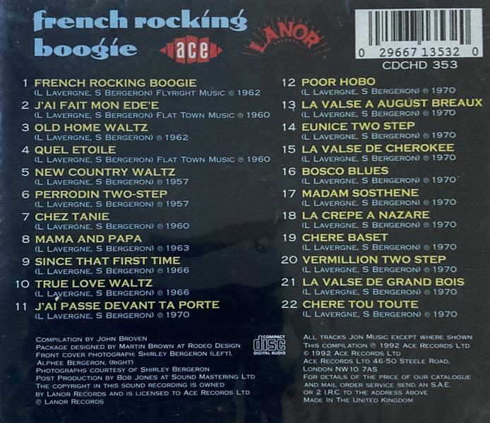 CD - Shirley Bergeron - French Rocking Boogie