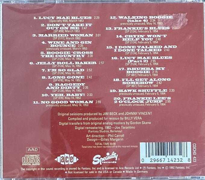 CD - Frankie Lee Sims - Lucy Mae Blues