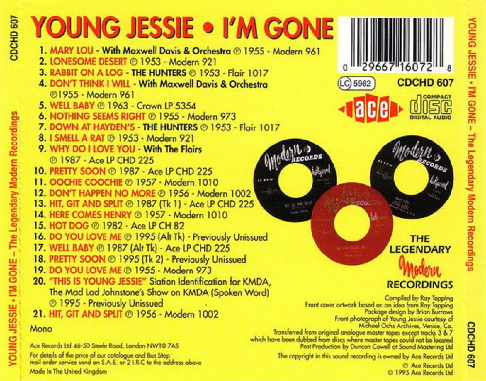 CD - Young Jessie - I'm Gone