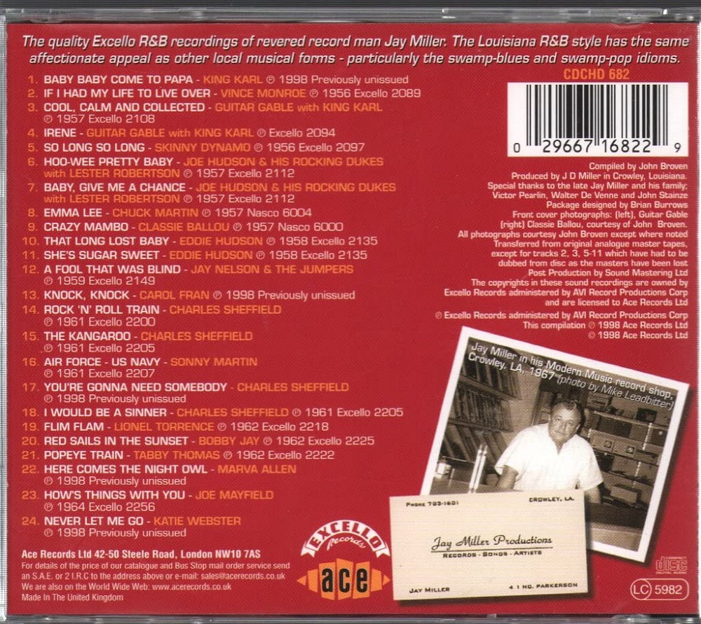 CD - VA - Louisiana Roots: The Jay Miller Story