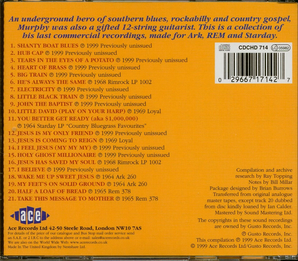 CD - Jimmy Murphy - Southern Roots