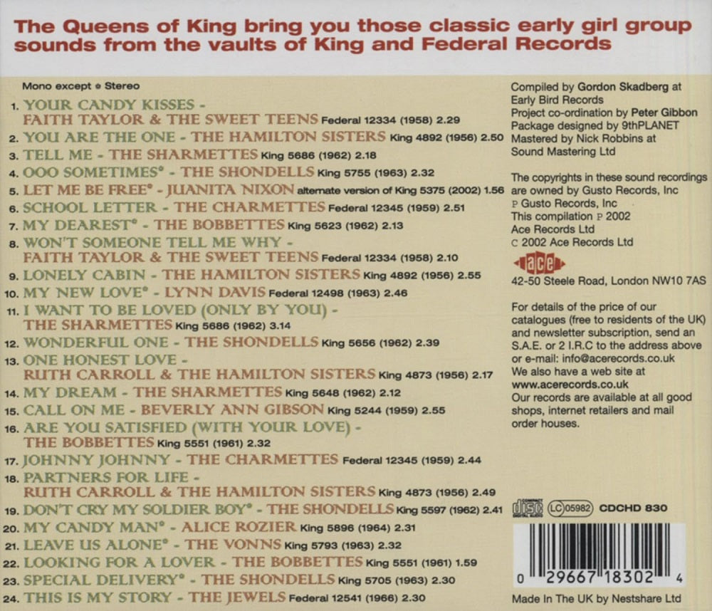 CD - VA - Queens Of King:The King Girl Groups