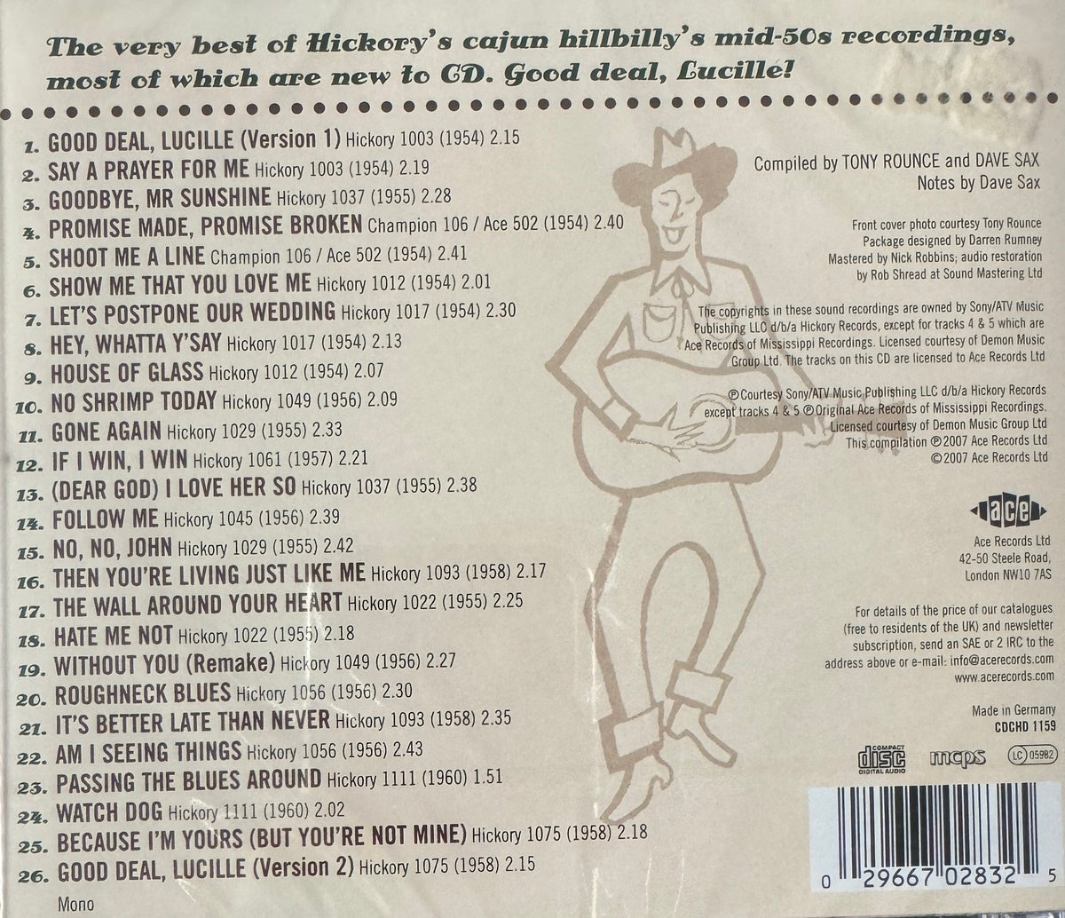 CD - Al Terry - Hickory's Cajun Hillbilly