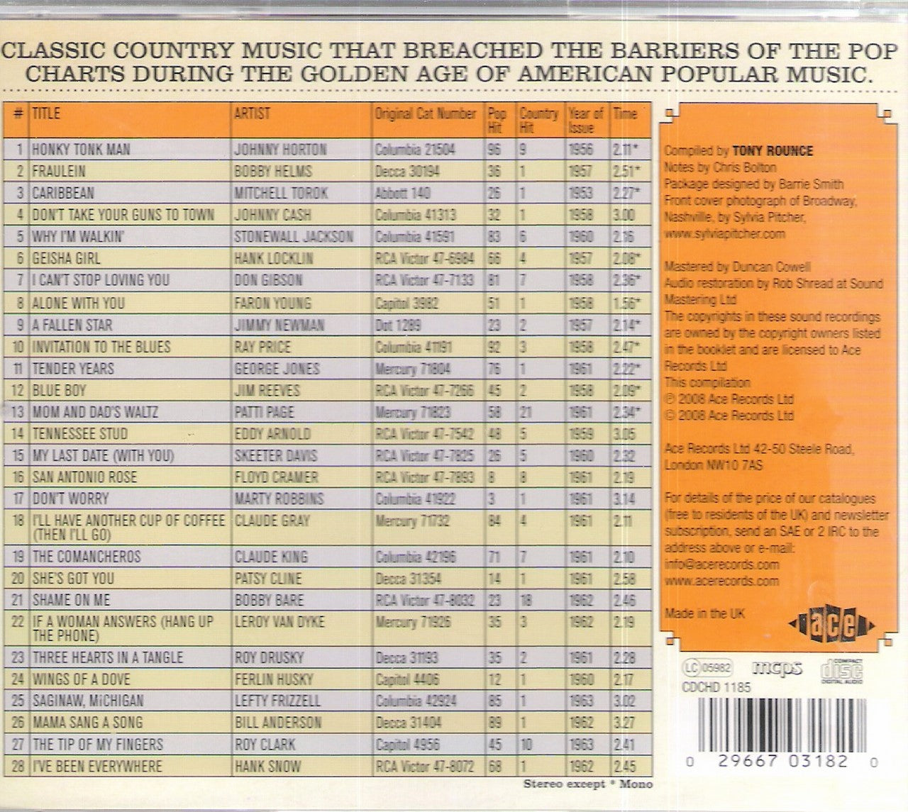 CD - VA - The Golden Age Of American Popular Music - The Country Hits