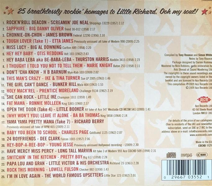 CD - VA - Holy Mackerel! - Pretenders To Little Richard's Throne