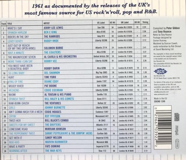 CD - VA - The London American Label: Year By Year - 1961