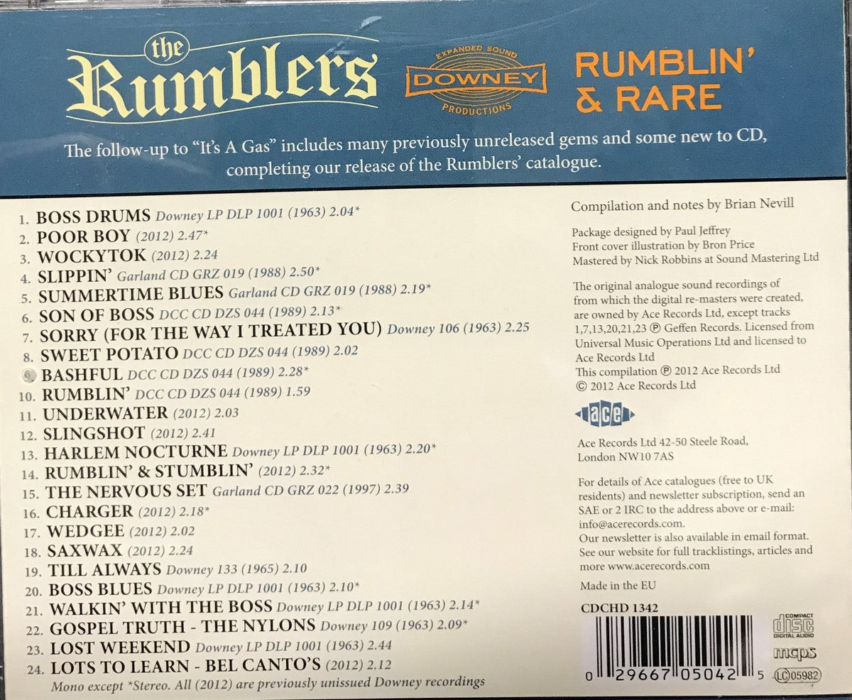 CD - Rumblers - Rumblin' & Rare - 24 More 'Boss' Nuggets