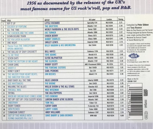 CD - VA - The London American Label Year By Year 1956