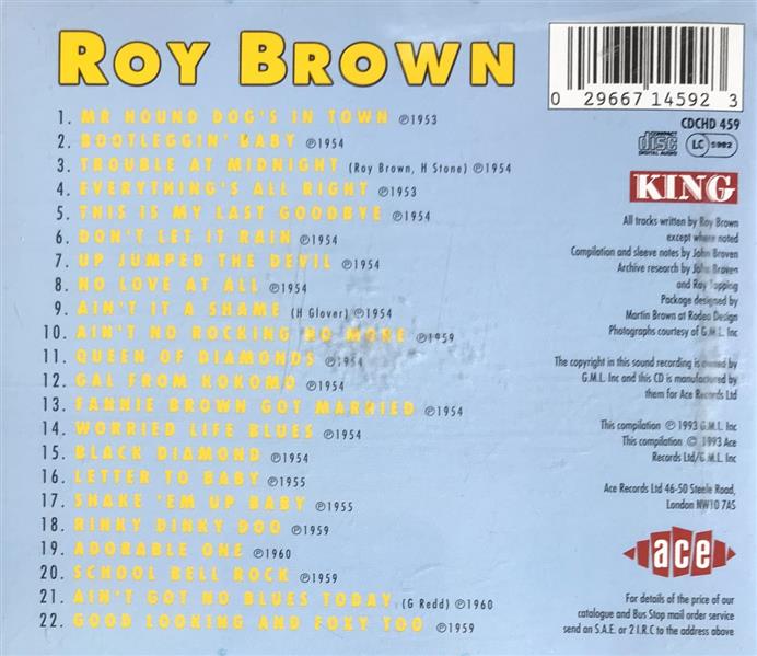CD - Roy Brown - Mighty Mighty Man!