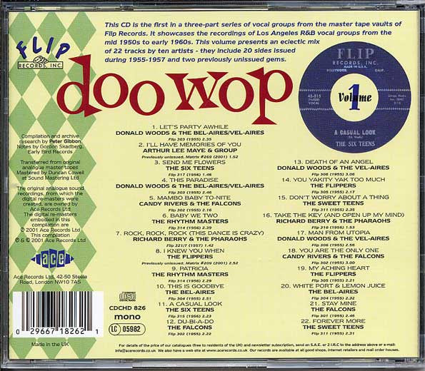 CD - VA - Flip Doo Wop Vol. 1