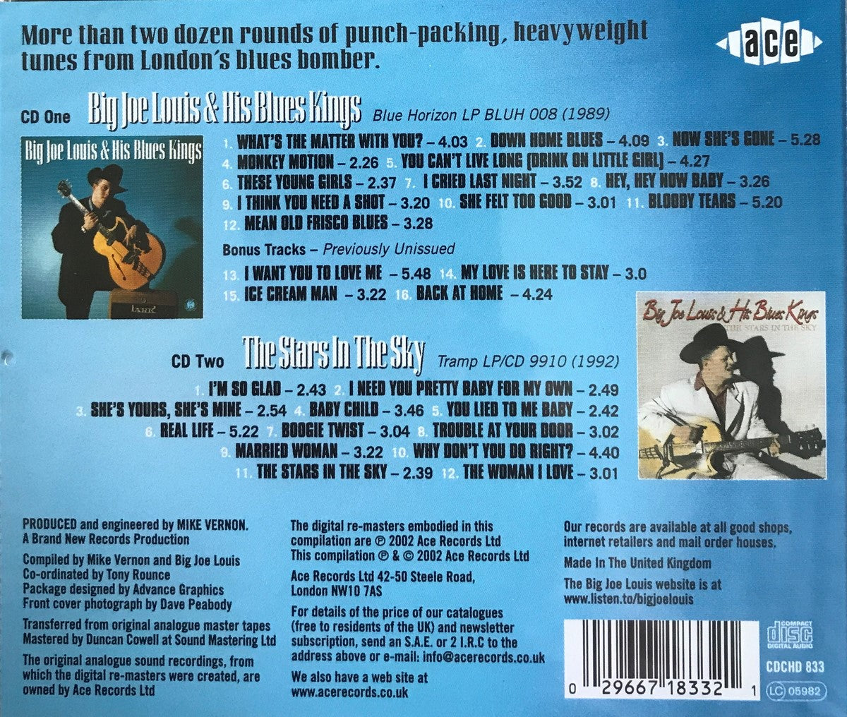 CD - Big Joe Louis & His Blues Kings - The Stars In The Sky