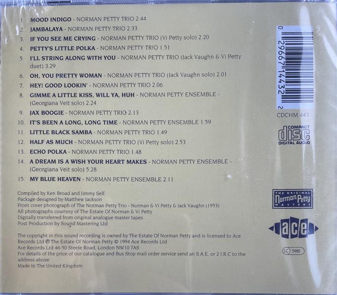 CD - Norman Petty Trio & Ensemble Vol. 1