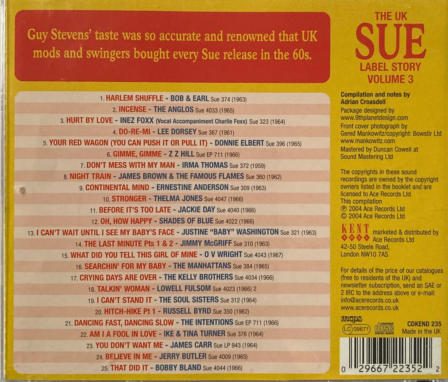 CD - VA - The Soul of Sue: the UK Sue Label Story 3